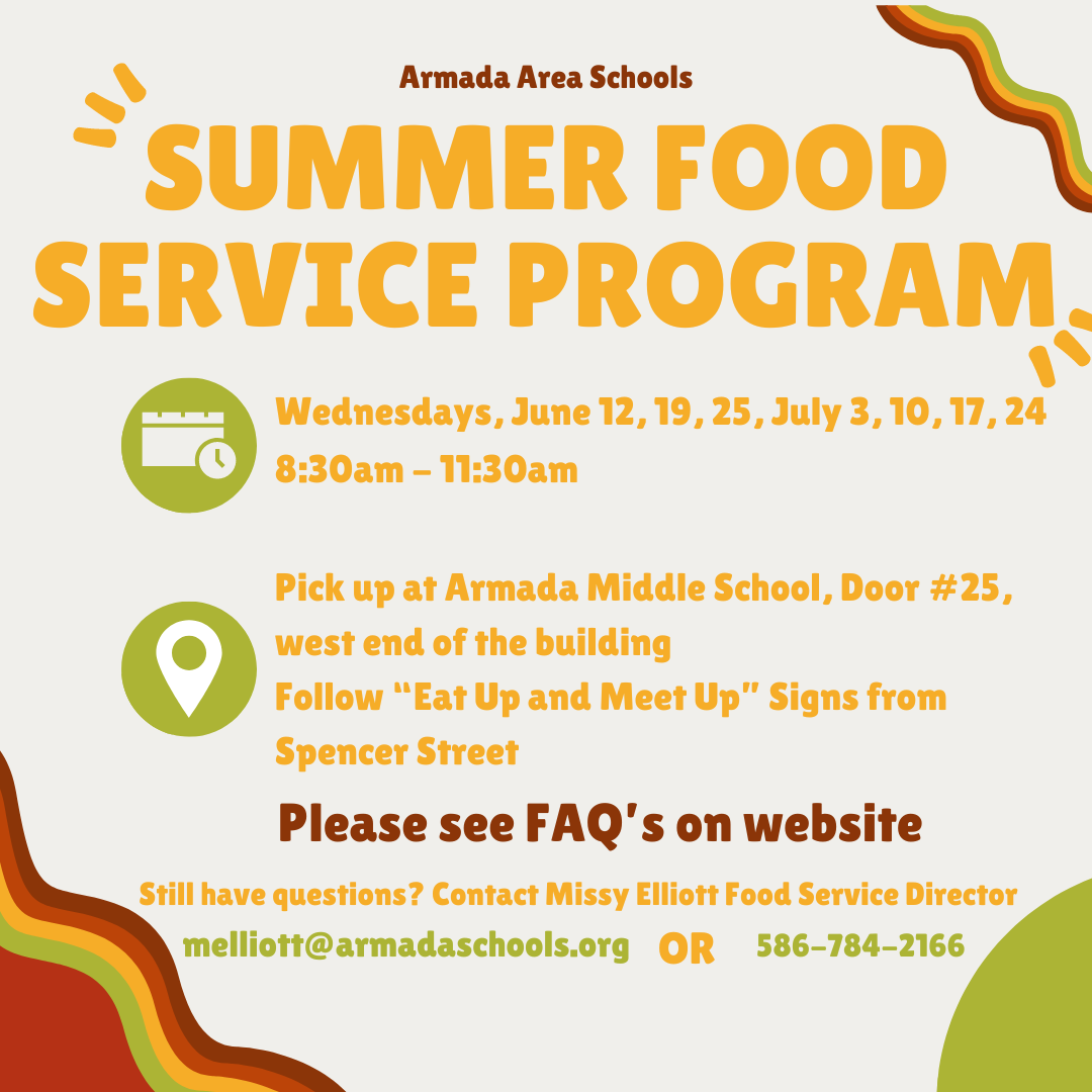 Food Services Departments Armada Area Schools